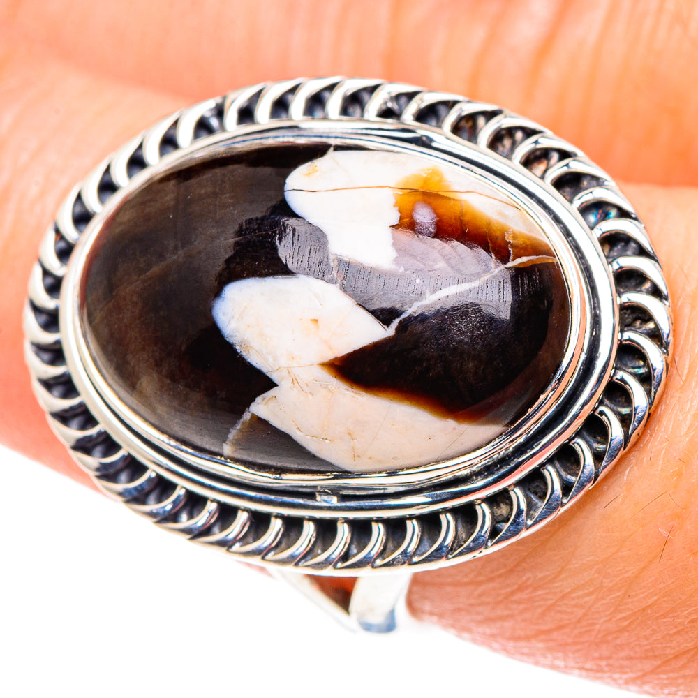 Peanut Wood Jasper Rings handcrafted by Ana Silver Co - RING92603