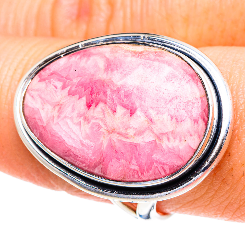 Rhodochrosite Rings handcrafted by Ana Silver Co - RING92606