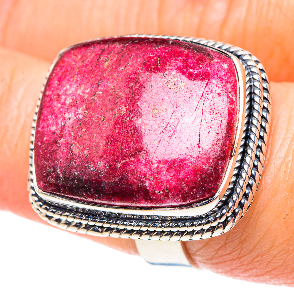 Thulite Rings handcrafted by Ana Silver Co - RING92607