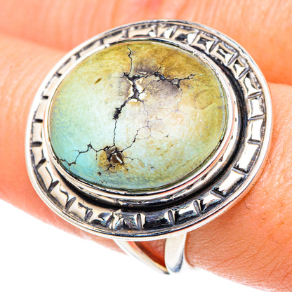 Tibetan Turquoise Rings handcrafted by Ana Silver Co - RING92618