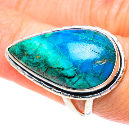 Chrysocolla Rings handcrafted by Ana Silver Co - RING92623