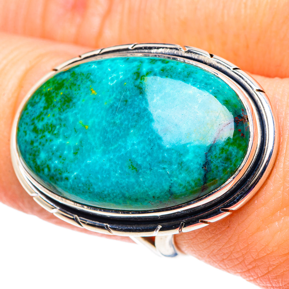 Chrysocolla Rings handcrafted by Ana Silver Co - RING92627