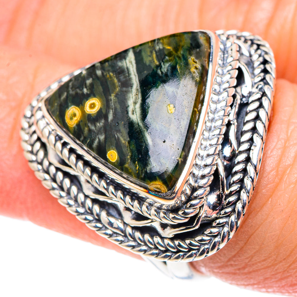 Ocean Jasper Rings handcrafted by Ana Silver Co - RING92628