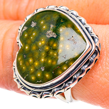 Ocean Jasper Rings handcrafted by Ana Silver Co - RING92633