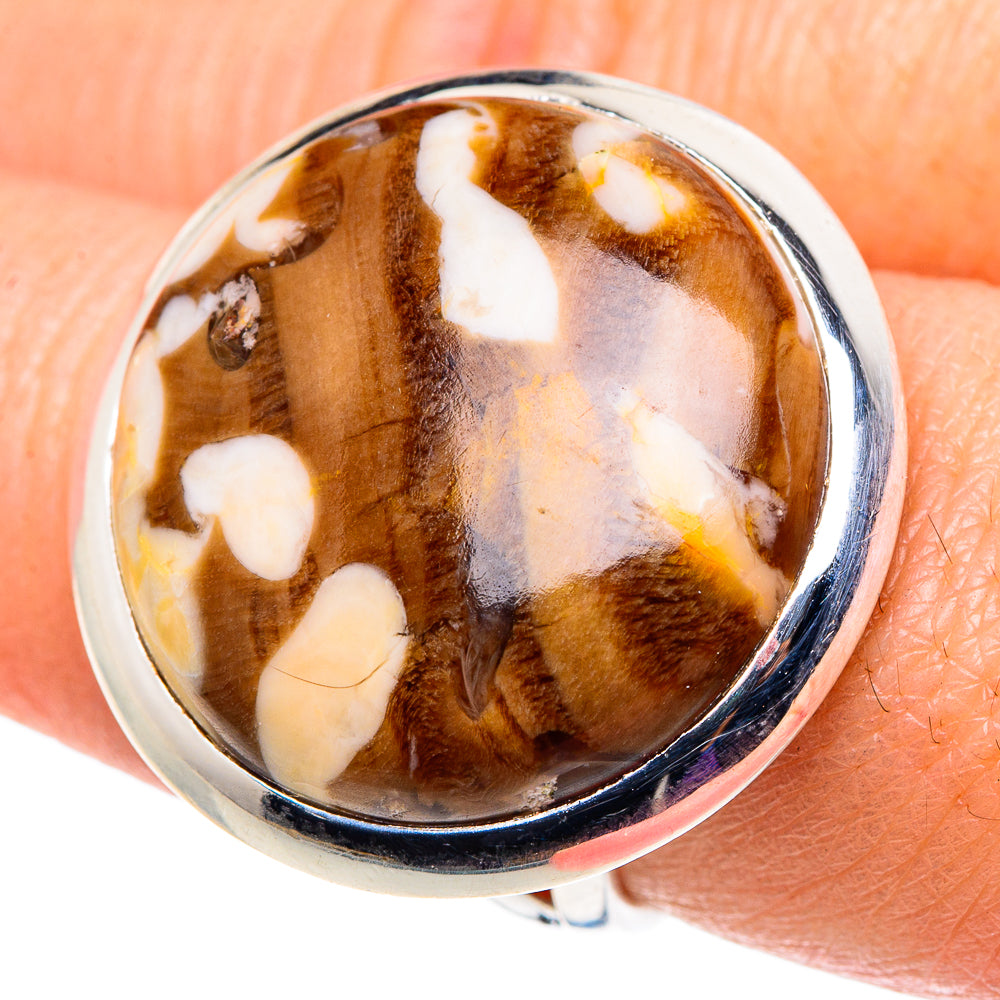 Peanut Wood Jasper Rings handcrafted by Ana Silver Co - RING92638