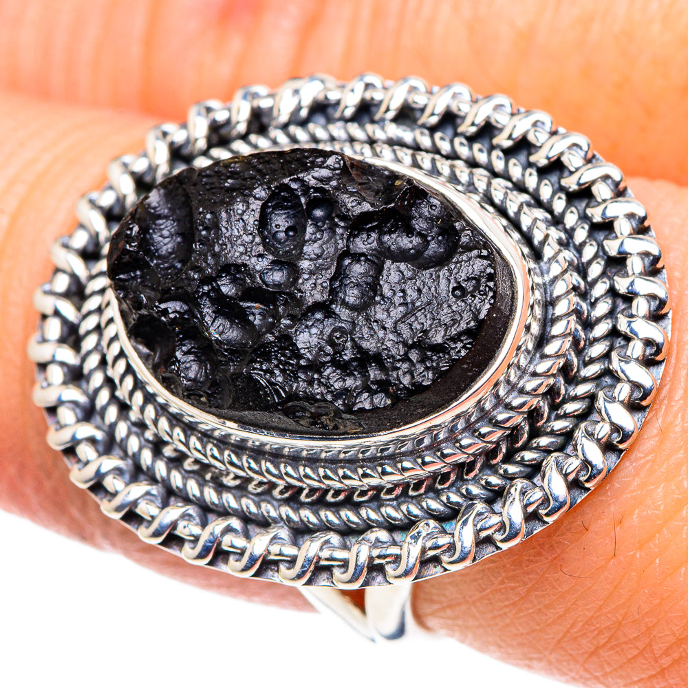 Tektite Rings handcrafted by Ana Silver Co - RING92648