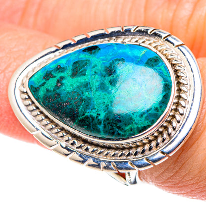 Chrysocolla Rings handcrafted by Ana Silver Co - RING92653