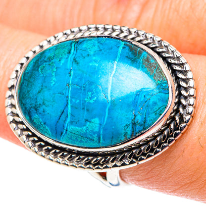 Chrysocolla Rings handcrafted by Ana Silver Co - RING92658