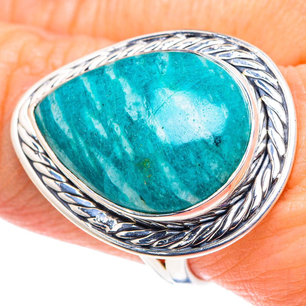 Amazonite Rings handcrafted by Ana Silver Co - RING92663