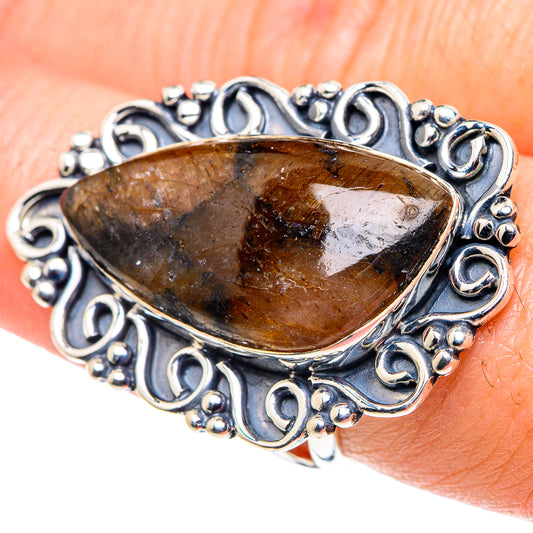 Chiastolite Rings handcrafted by Ana Silver Co - RING92671