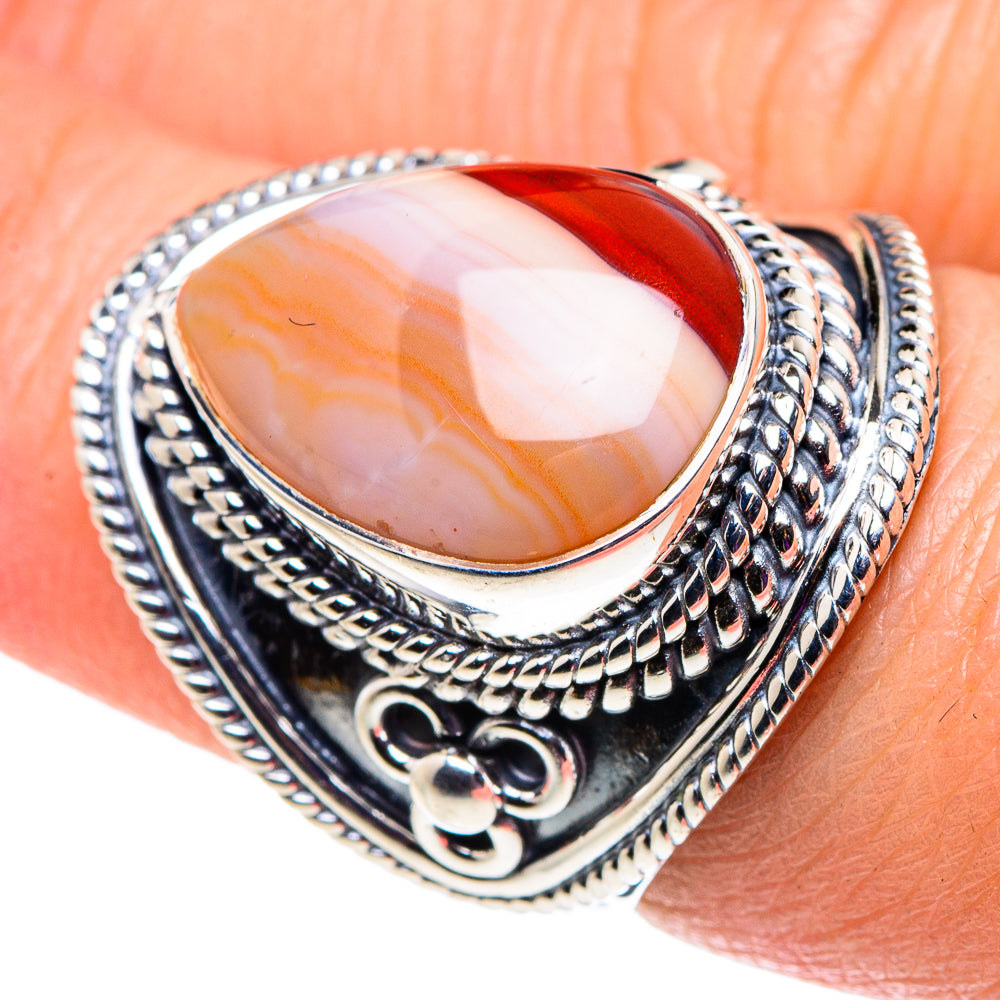 Mookaite Rings handcrafted by Ana Silver Co - RING92673