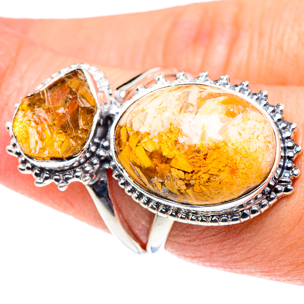 Brecciated Mookaite Rings handcrafted by Ana Silver Co - RING92674
