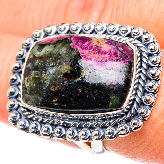 Russian Eudialyte Rings handcrafted by Ana Silver Co - RING92676