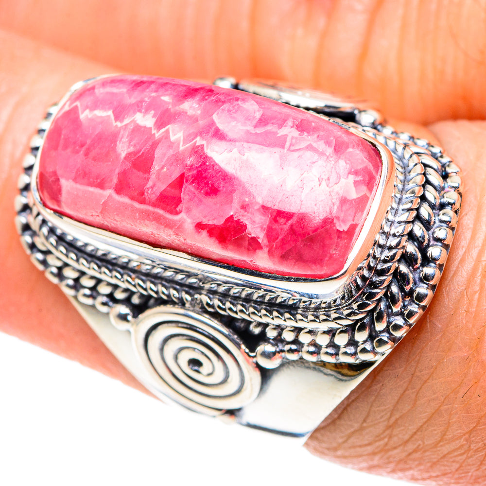 Rhodochrosite Rings handcrafted by Ana Silver Co - RING92677