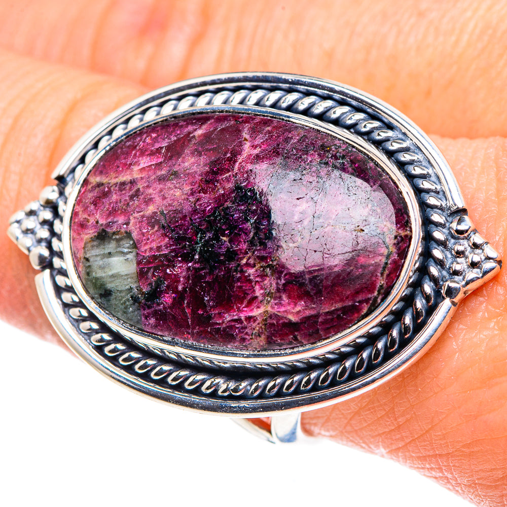 Russian Eudialyte Rings handcrafted by Ana Silver Co - RING92678