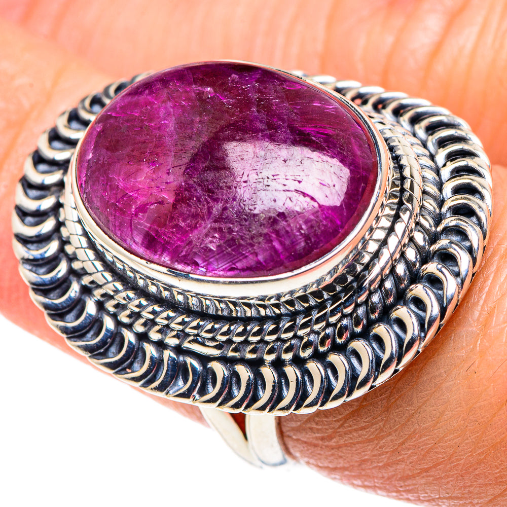 Ruby Fuchsite Rings handcrafted by Ana Silver Co - RING92681