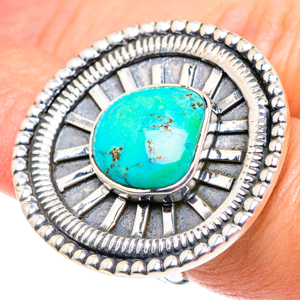Tibetan Turquoise Rings handcrafted by Ana Silver Co - RING92699
