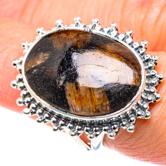 Chiastolite Rings handcrafted by Ana Silver Co - RING92704