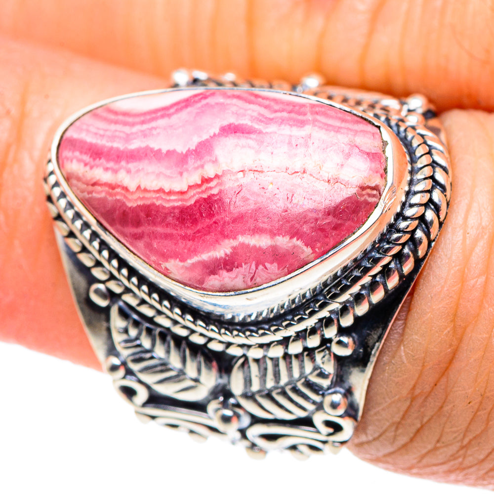 Rhodochrosite Rings handcrafted by Ana Silver Co - RING92709