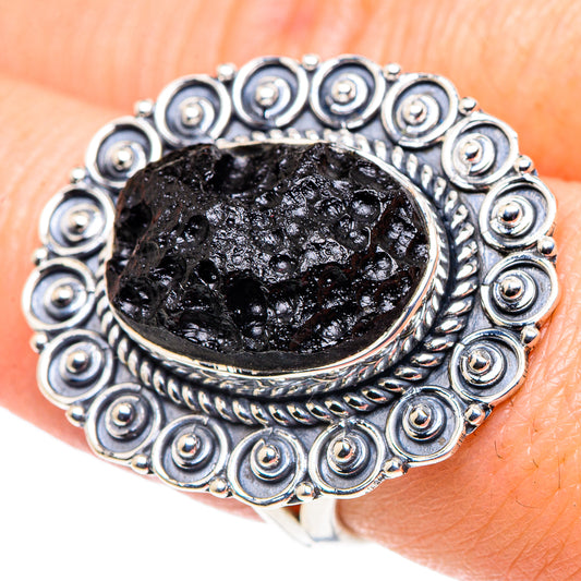 Tektite Rings handcrafted by Ana Silver Co - RING92711