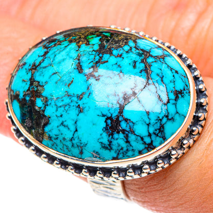 Tibetan Turquoise Rings handcrafted by Ana Silver Co - RING92720