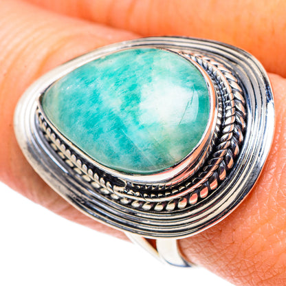 Amazonite Rings handcrafted by Ana Silver Co - RING92721