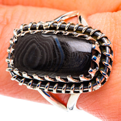 Psilomelane Rings handcrafted by Ana Silver Co - RING92739