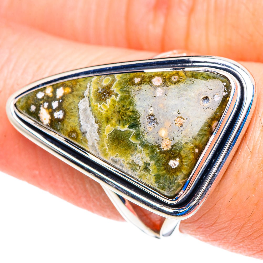 Ocean Jasper Rings handcrafted by Ana Silver Co - RING92750