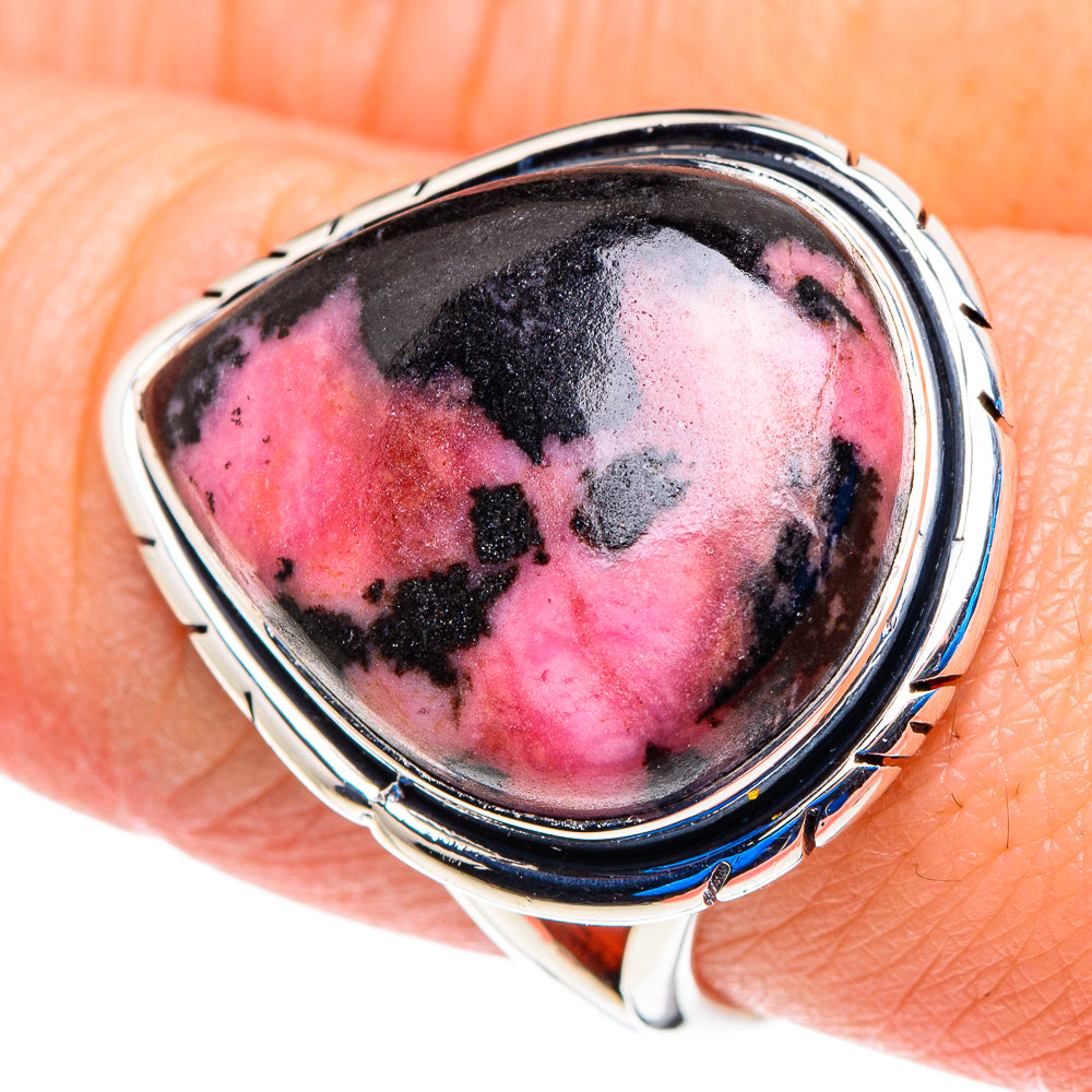 Rhodonite Rings handcrafted by Ana Silver Co - RING92756