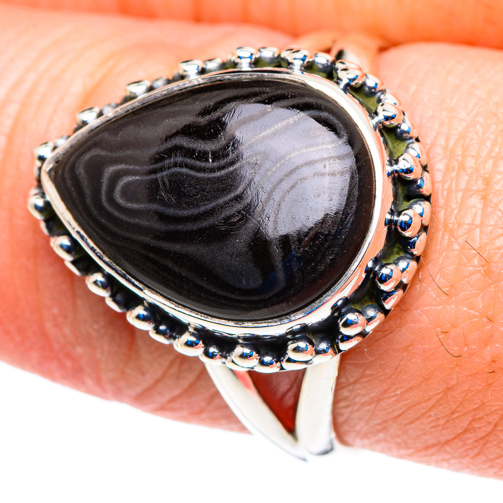 Psilomelane Rings handcrafted by Ana Silver Co - RING92762