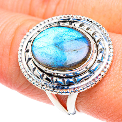 Labradorite Rings handcrafted by Ana Silver Co - RING92772
