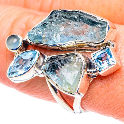 Aquamarine Rings handcrafted by Ana Silver Co - RING92773