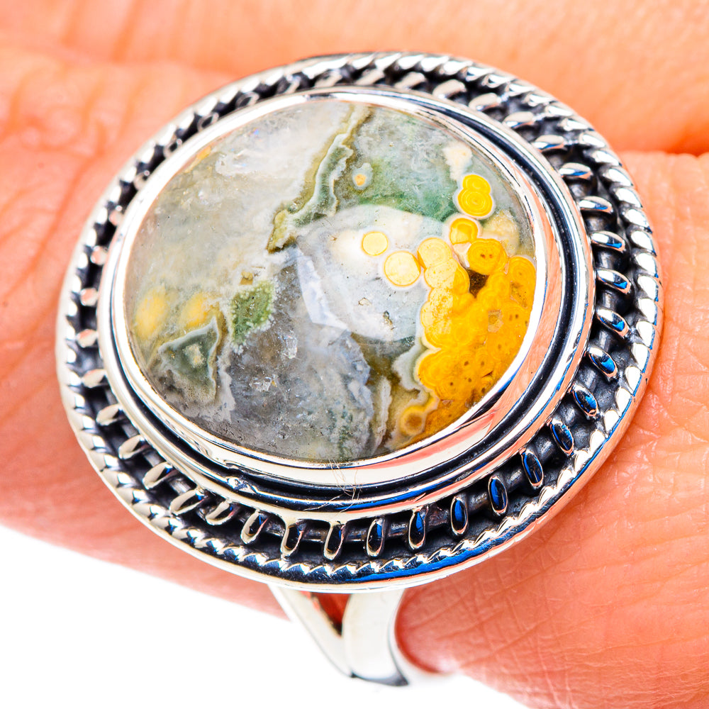 Ocean Jasper Rings handcrafted by Ana Silver Co - RING92775