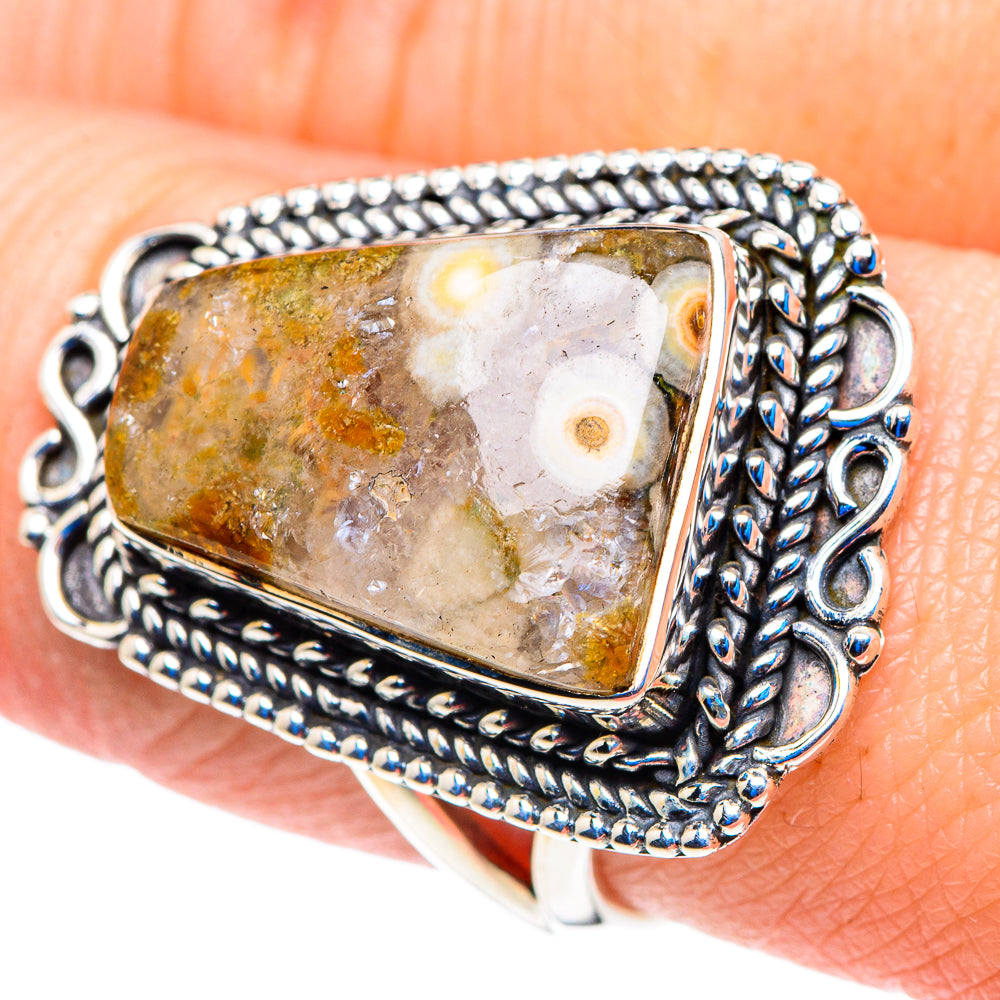 Ocean Jasper Rings handcrafted by Ana Silver Co - RING92776