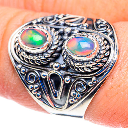 Ethiopian Opal Rings handcrafted by Ana Silver Co - RING92787