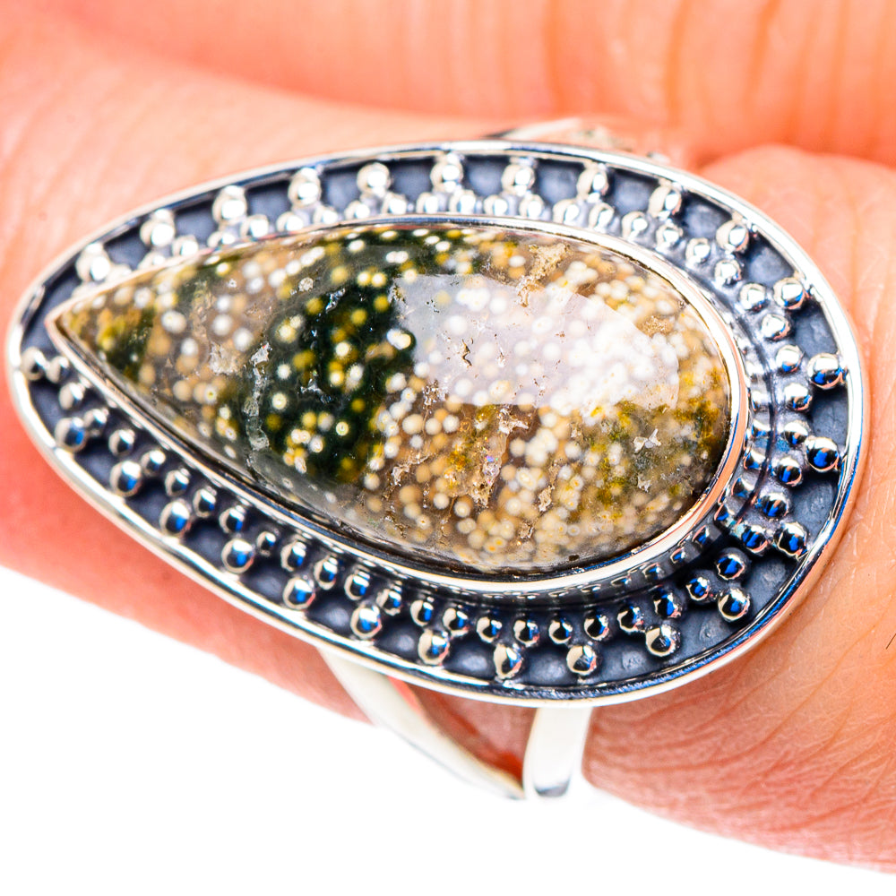 Ocean Jasper Rings handcrafted by Ana Silver Co - RING92792