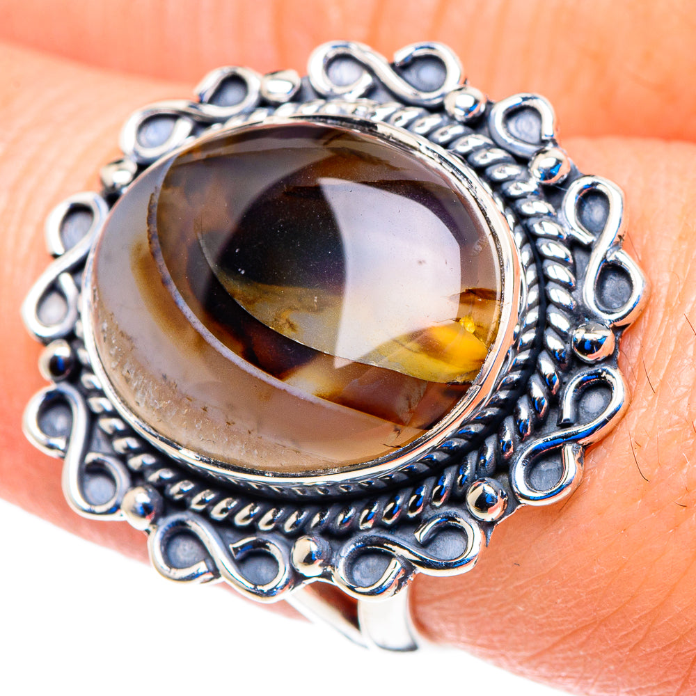 Montana Agate Rings handcrafted by Ana Silver Co - RING92793