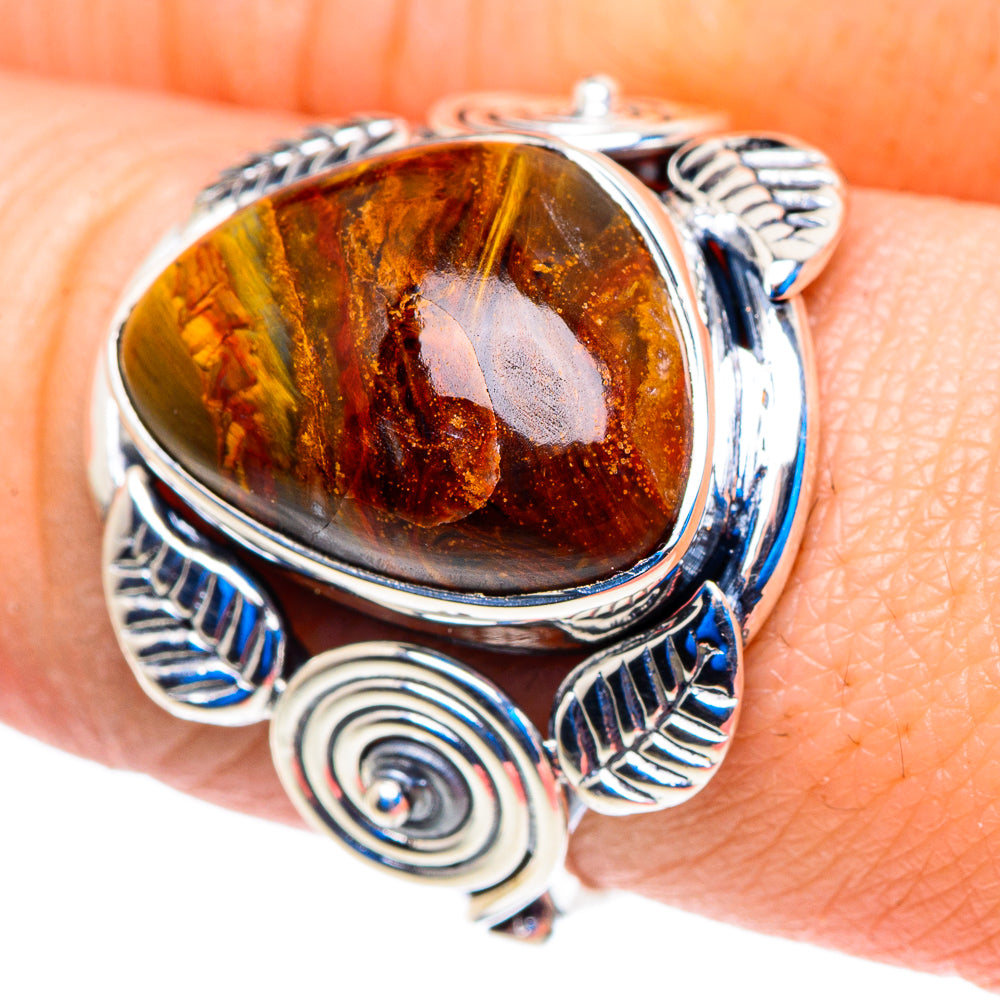 Golden Pietersite Rings handcrafted by Ana Silver Co - RING92794