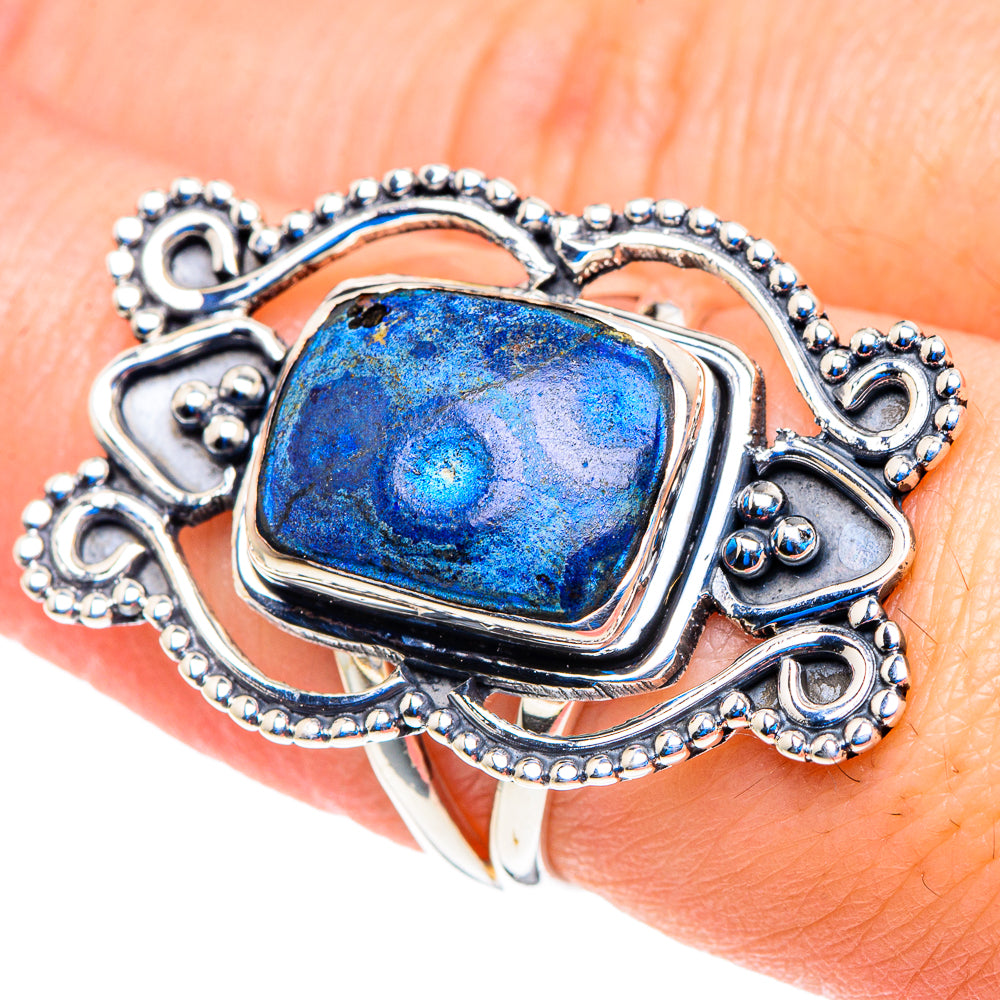 Azurite Rings handcrafted by Ana Silver Co - RING92806