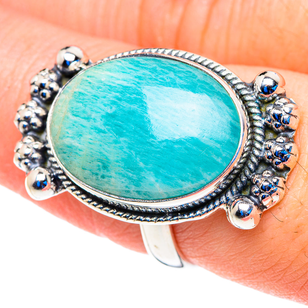 Amazonite Rings handcrafted by Ana Silver Co - RING92807