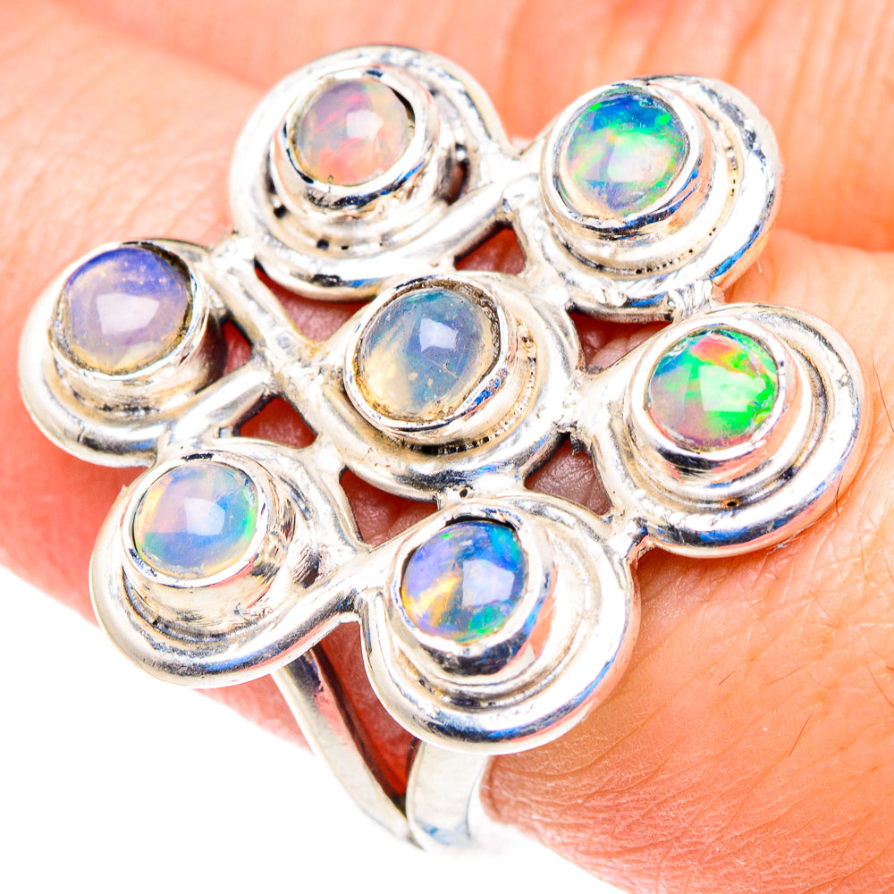 Ethiopian Opal Rings handcrafted by Ana Silver Co - RING92817