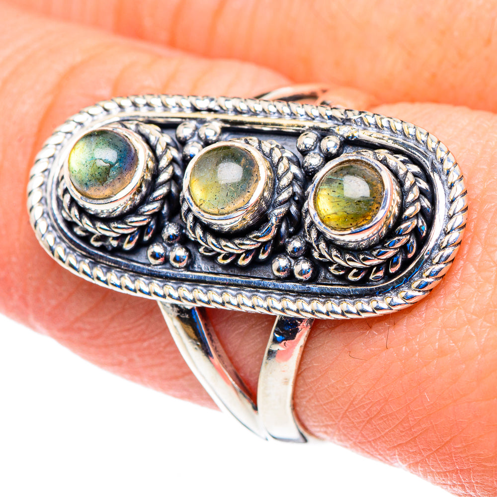 Labradorite Rings handcrafted by Ana Silver Co - RING92824