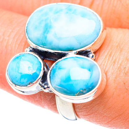 Larimar Rings handcrafted by Ana Silver Co - RING92829