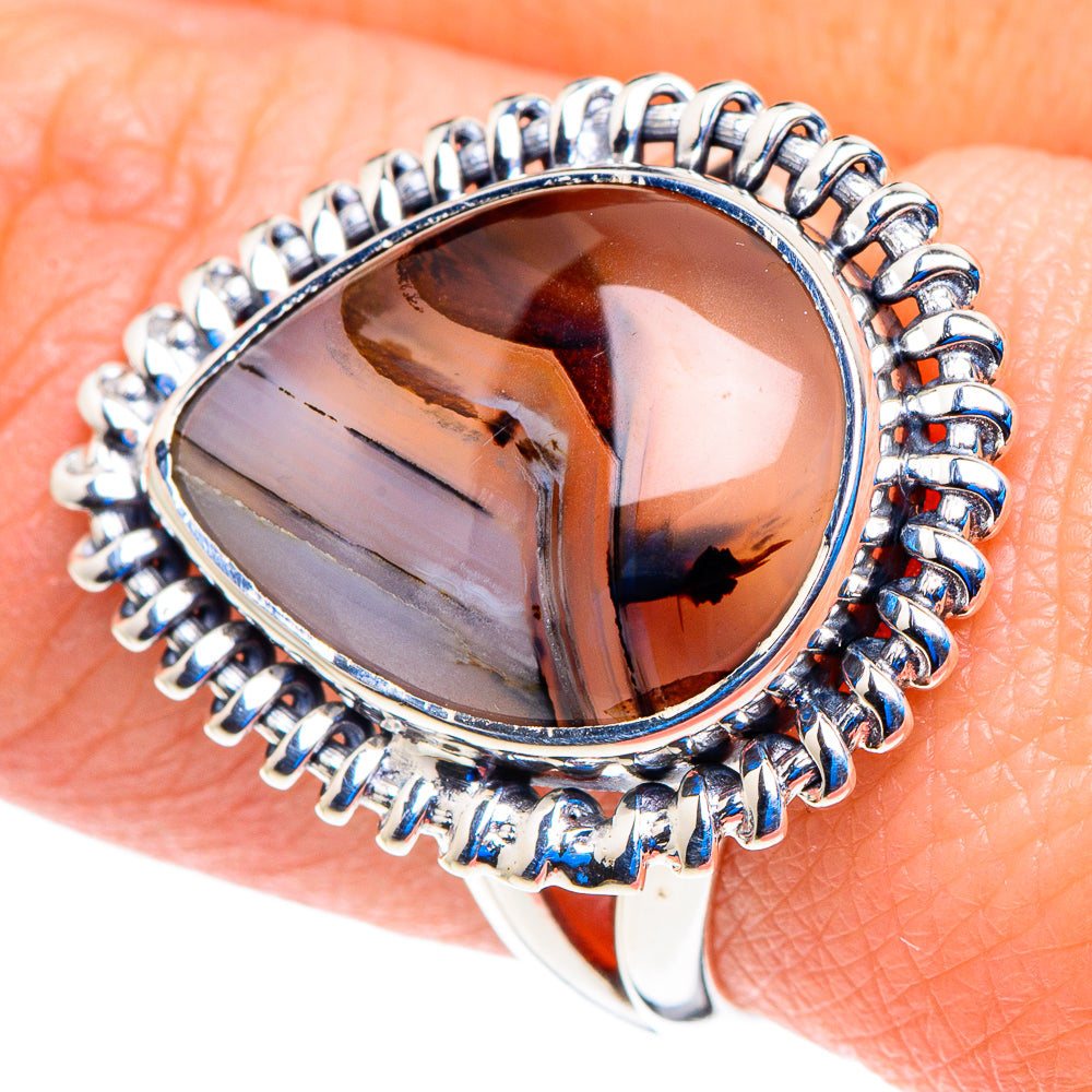 Montana Agate Rings handcrafted by Ana Silver Co - RING92843