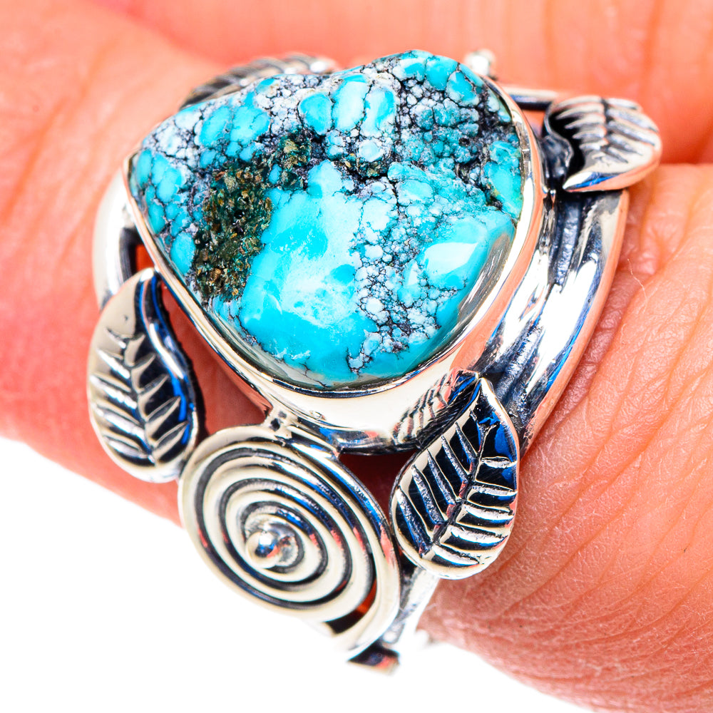 Tibetan Turquoise Rings handcrafted by Ana Silver Co - RING92845