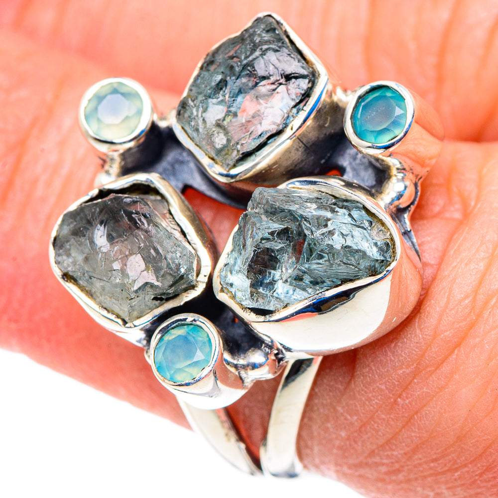 Aquamarine Rings handcrafted by Ana Silver Co - RING92858