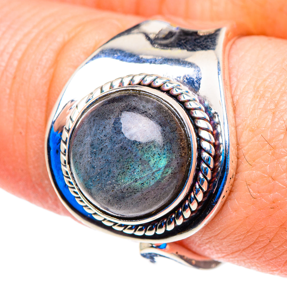 Labradorite Rings handcrafted by Ana Silver Co - RING92859