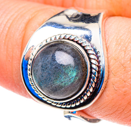 Labradorite Rings handcrafted by Ana Silver Co - RING92859