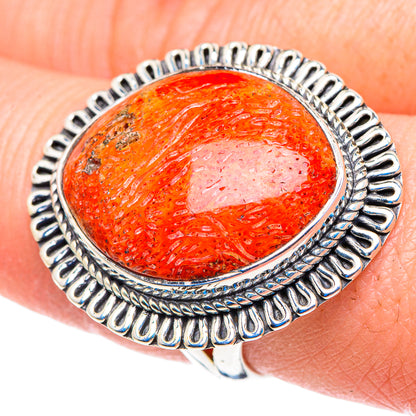 Sponge Coral Rings handcrafted by Ana Silver Co - RING92875