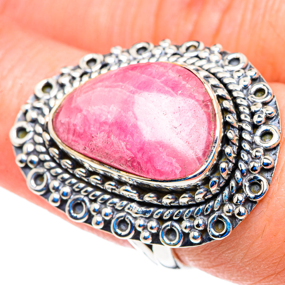 Rhodochrosite Rings handcrafted by Ana Silver Co - RING92876